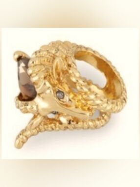 C. Wonder Ram Smokey Quartz Ring - Women's Jewelry